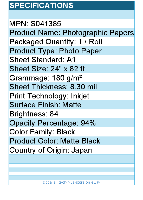 Epson S041385 Photographic Papers - Photo Paper - 84 Brightness
