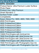 Epson S042084 Ultra Premium Luster Surface Photo Paper - C - 17" x 22"