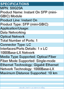 HPE S0G20A Instant On SFP (mini-GBIC) Module - For Data Networking