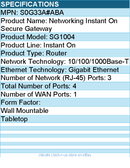 HPE S0G33A#ABA Aruba Networking Instant On Secure Gateway - Router - 4 Ports
