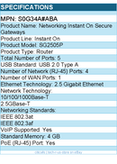 HPE S0G34A#ABA Networking Instant On Secure Gateways - Router