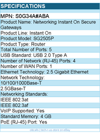 HPE S0G34A#ABA Networking Instant On Secure Gateways - Router