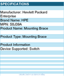 HPE S0J39A Aruba Mounting Brace AP-MNT-MP10-AP Kit w 10 Pack Screws