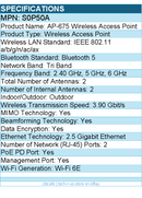 HPE S0P50A Tri Band Wi-Fi 6E IEEE 802.11 3.90 Gbit/s Wireless Access Point