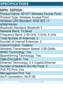 HPE S0P55A Tri Band Wi-Fi 6E IEEE 802.11 3.90 Gbit/s Wireless Access Point