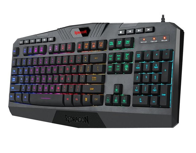 REDRAGON S101-5 Keyboard and mouse set - backlit - USB - RGB full color backlit