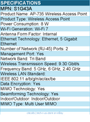 HPE S1G43A Aruba AP-735 Wireless Access Point - Wi-Fi 7 - Tri Band