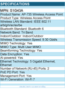 HPE S1G43A Aruba AP-735 Tri Band Wi-Fi 7 - 9.30 Gbit/s Wireless Access Point