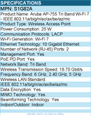 HPE S1G82A Aruba AP-755 Tri Band Wi-Fi 7 - IEEE 802.11a/b/g/n/ac/ax/be/az/mc