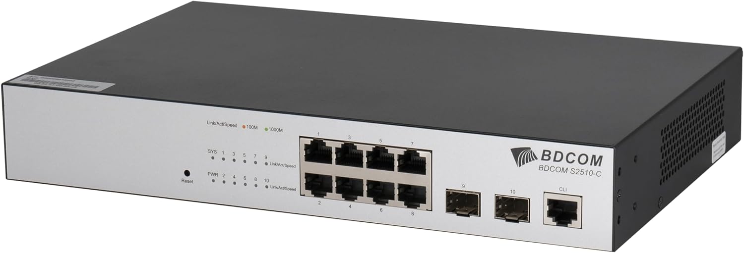 BDCOM S2510-C S2500-C Series - Switch - L2+ - managed - 8 x 10/100/1000