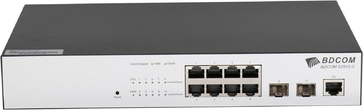 BDCOM S2510-C S2500-C Series - Switch - L2+ - managed - 8 x 10/100/1000