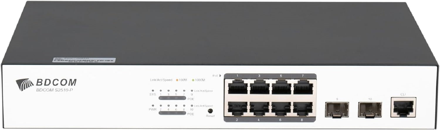 BDCOM S2510-P S2500-P Series - switch - 10 ports - managed - rack-mountable