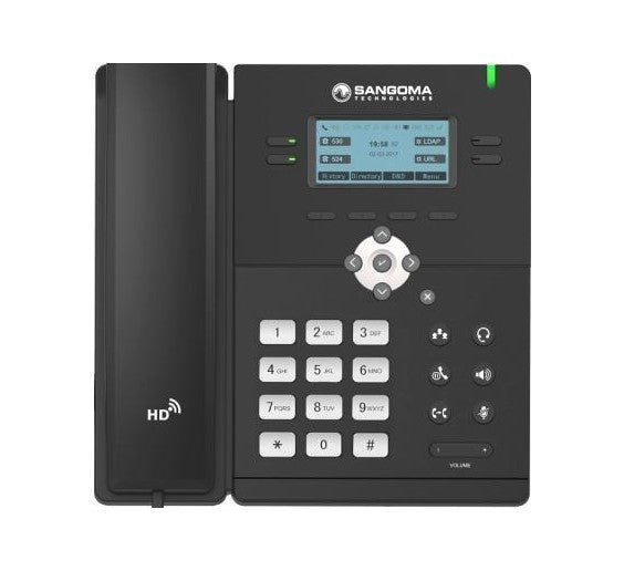Sangoma S305 2 SIP Lines HD LCD VoIP IP Business Phone HD Voice PoE Ready
