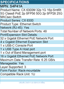 HPE S4P41A Aruba CX 6300M 32p 1G 16p SmtRt 5G Class8 PoE - Ethernet Switch