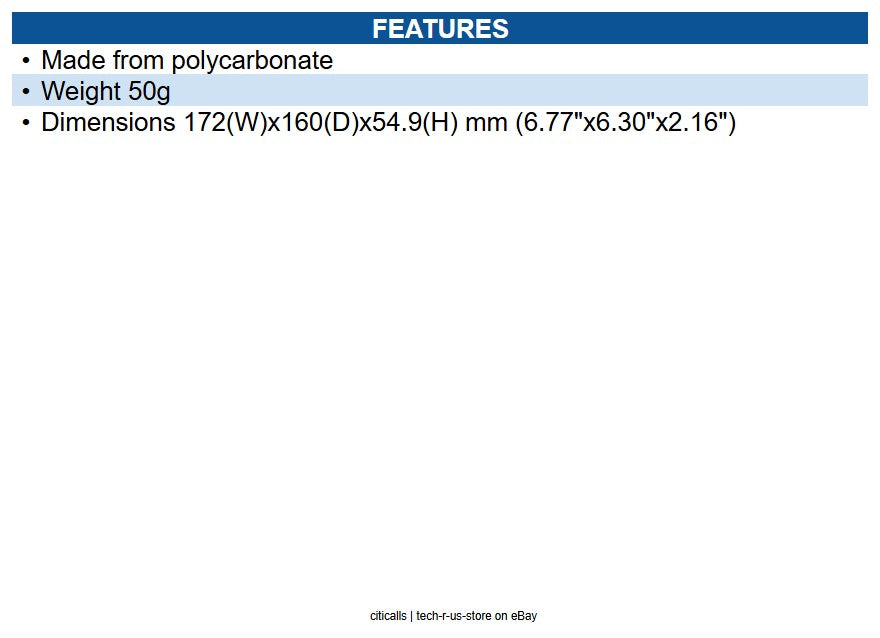 Hanwha SBC-170C Silver Skin Cover Desk Mount, Wall Mountable, Rack Mountable