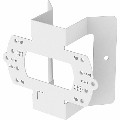 Hanwha SBD-140KMB Stainless-Steel Corner Mount Adapter, White