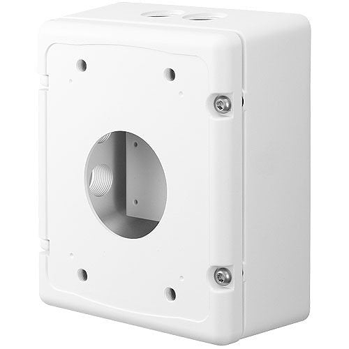 Hanwha SBP-300NBW Mounting Box - White - Steel, Aluminum, Silicone