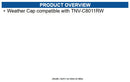 Hanwha SBV-140WCBW Weather Cap, White compatible with TNV-C8011RW