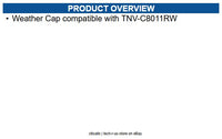Hanwha SBV-140WCBW Weather Cap, White compatible with TNV-C8011RW