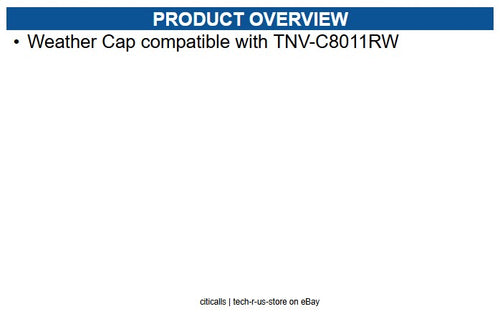 Hanwha SBV-140WCBW Weather Cap, White compatible with TNV-C8011RW