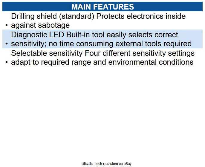 Honeywell SC100 Seismic Vibration Sensor for Safes and Vaults