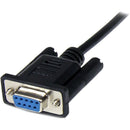 StarTech SCNM9FM2MBK 2m Black DB9 RS232 Serial Null Modem Cable F/M