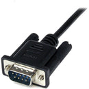 StarTech SCNM9FM2MBK 2m Black DB9 RS232 Serial Null Modem Cable F/M