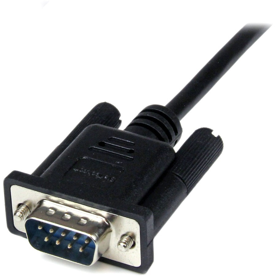 StarTech SCNM9FM2MBK 2m Black DB9 RS232 Serial Null Modem Cable F/M