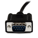 StarTech SCNM9FM2MBK 2m Black DB9 RS232 Serial Null Modem Cable F/M