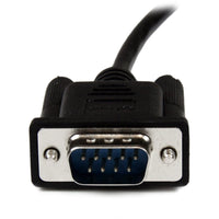 StarTech SCNM9FM2MBK 2m Black DB9 RS232 Serial Null Modem Cable F/M