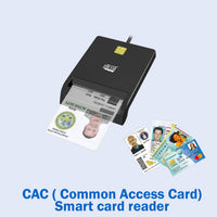 Adesso SCR-100 Smart Card Reader - Contact - Cable - USB 2.0 - Banking