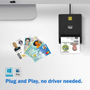 Adesso SCR-100 Smart Card Reader - Contact - Cable - USB 2.0 - Banking