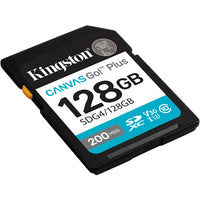 Kingston SDG4/128GB Canvas Go! Plus 128 GB Class 10/UHS-I (U3) V30 SDXC Card