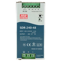 Blackbox SDR-240-48 DIN Rail Power Supply 240 Watts, 48 VDC - DIN Rail - 120 V