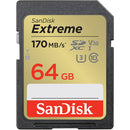SanDisk SDSDXV2-064G-ANCIN Extreme 64 GB Class 10/UHS-I (U3) V30 SDXC