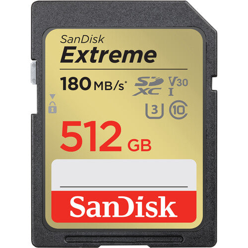 SanDisk SDSDXVV-512G-ANCIN Extreme 512 GB Class 10/UHS-I (U3) V30 SDXC