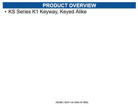 HES SFIC-K1 KS Series K1 Keyway, Keyed Alike