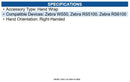 Zebra SG-WEAR-HNWPRS-02 Spare Hand Wrap Rs5100/rs6100/ws50