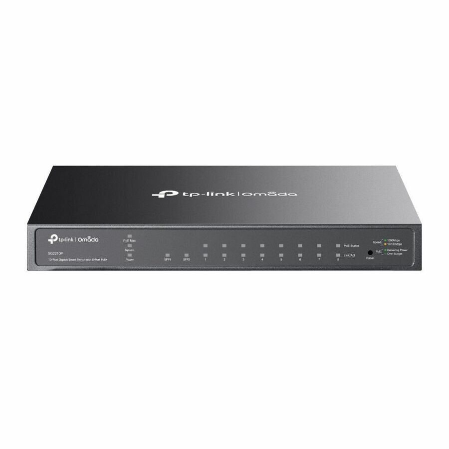TP-Link Omada SG2210P 10-Port Gigabit Smart Switch with 8-Port PoE+