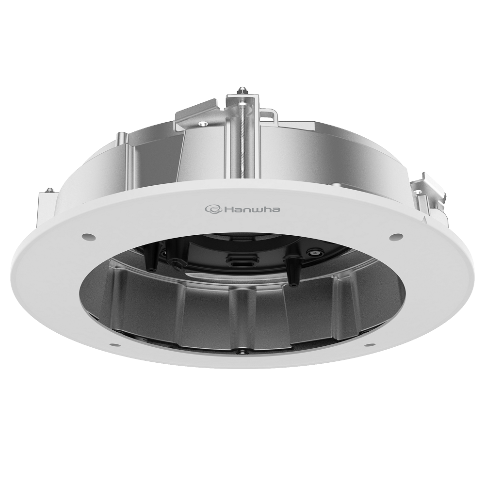 Hanwha SHD-2500FPW Plenum Flush Mount - In-Ceiling Mount (White)