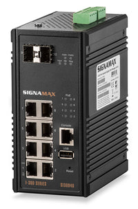 Signamax SI30040 I-300 8 Port Industrial Gigabit PoE+ Managed Switch