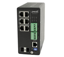 Transition Networks SISPM1040-362-LRT Managed Hardened PoE+ Switch - 6 Ports