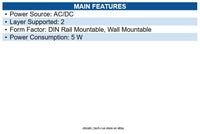 Transition Networks SISTP1040-551-LRT Hardened Unmanaged Switch, 4-port GE PoE