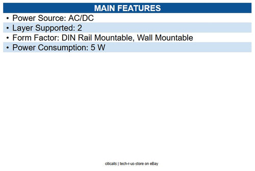 Transition Networks SISTP1040-551-LRT Hardened Unmanaged Switch, 4-port GE PoE