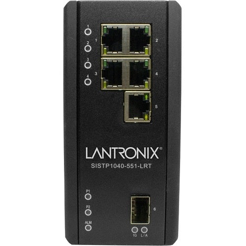 Transition Networks SISTP1040-551-LRT Hardened Unmanaged Switch, 4-port GE PoE