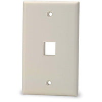 Signamax SKF-1-WH 1-Port Single-Gang Keystone Faceplate, White