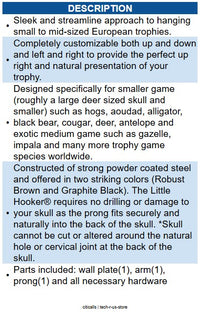 Skull Hooker SKH-LH-ASSY-BRN Little Hooker (S/M Trophies) - Brown