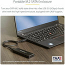 StarTech SM2NGFFMBU33 M.2 SSD Enclosure for M.2 SATA SSDs - USB 3.0