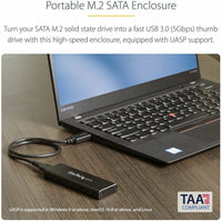 StarTech SM2NGFFMBU33 M.2 SSD Enclosure for M.2 SATA SSDs - USB 3.0