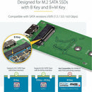 StarTech SM2NGFFMBU33 M.2 SSD Enclosure for M.2 SATA SSDs - USB 3.0